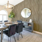Natural Wood Slat Panel - 12in Decorative Wood
