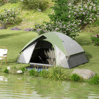 4-5 Man Camping Tent - 3000mm Waterproof - Green