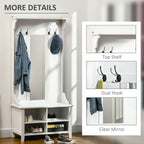 Mirror Cabinet, 80x40x170cm - White