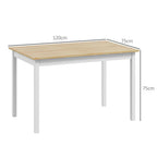 Farmhouse Dining Table: Wood Frame, Rustic Design for Kitchen & Dining Room