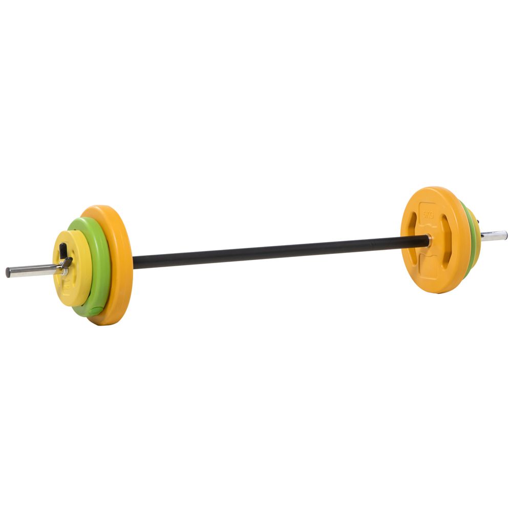 Premium 20kg Barbell Set: Non-slip Handle, Quality Weights | Strength Training