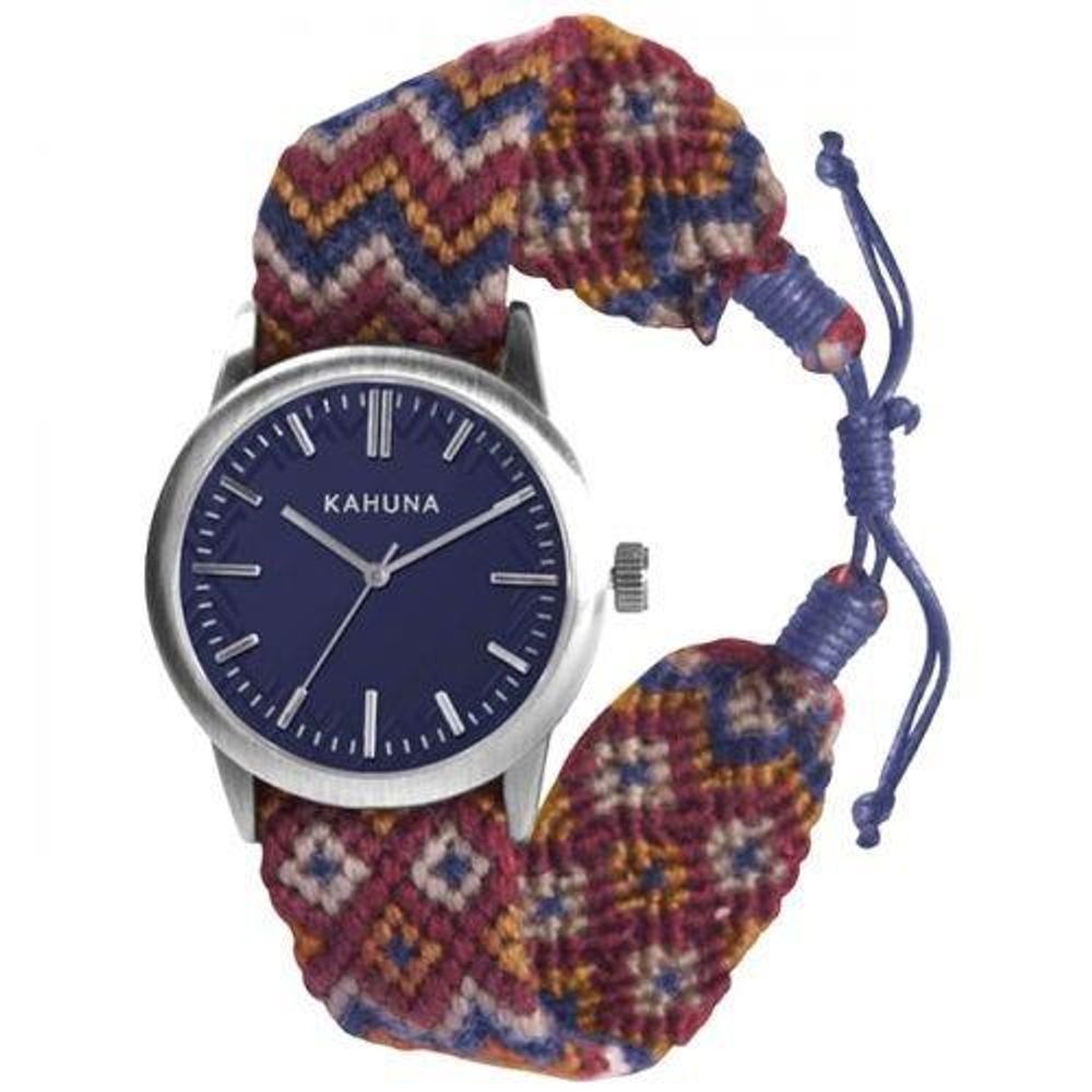 Kahuna Mens Brown Dial & Blue Fabric Strap Watch - SALE!
