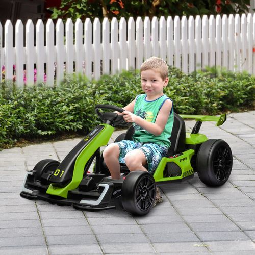 24V Electric Go Kart for Kids with Adjustable Seat