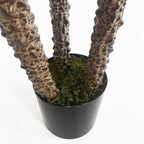 155cm UV Resistant Artificial XL Triple Yukka Tree Plant - Spiky Triple Dark for Indoor/Outdoor - Realistic & Low Maintenance