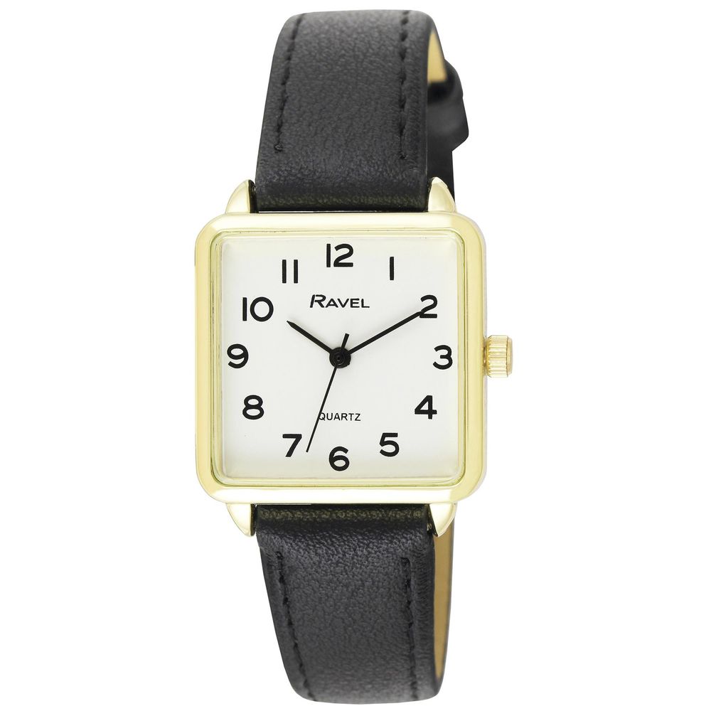 Women's Rectangular Fashion Watch - White Face, Multiple Colors