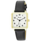 Women's Rectangular Fashion Watch - White Face, Multiple Colors
