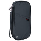 Deluxe Passport Holder - Grey - RFID Protected - Travel Organizer