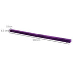2.4M Balance Beam Trainer - Foldable, Performance Gymnastics - Purple - Highest Quality