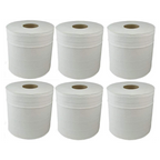 ASPECT Kitchen Rolls Centrefeed (24 Rolls, White) - 2 Ply Embossed Pattern Paper Towels - Strong and Absorbent Tissue Paper - UK Supplier - Wipe Away - for Commercial & Kitchen Use
