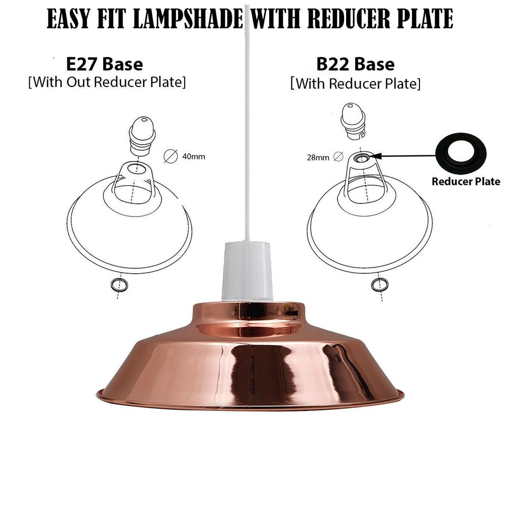 Retro Style Light Shades Modern Ceiling Pendant Lampshades Metal