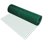 PVC Coated Welded Wire Mesh Fencing Chicken Poultry Aviary Fence Run Hutch Pet Rabbit 30m Dark Green