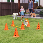 Dog Agility Equipment Set, 3 PCS Adjustable Height Jumping Obstacles