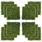 12PCS Artificial Boxwood Wall Panels 20" x 20" Grass Screen Milan Grass - Realistic, Low-Maintenance, Outdoor-Proof