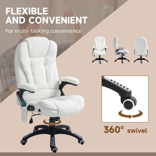 Office Chair w/ Heating Massage Points Relaxing Reclining