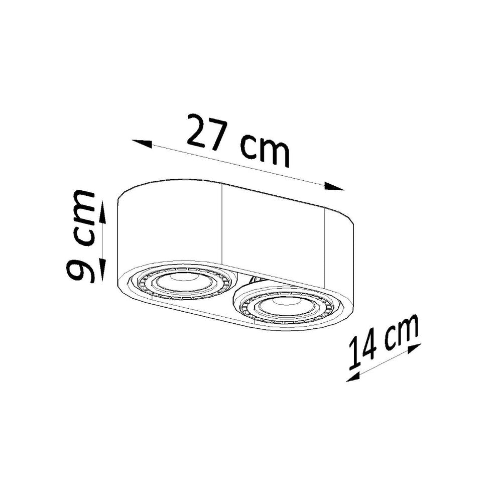 Concrete Ceiling Lamp - Industrial Design GU10
