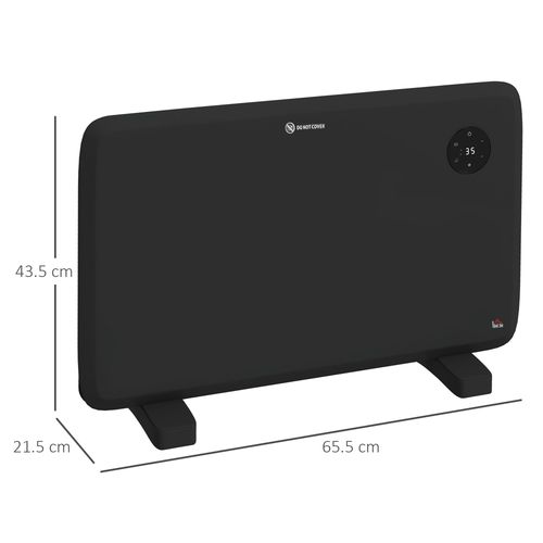 Electric Convector Heater, Quiet Space Heater w/ LED Display, Black