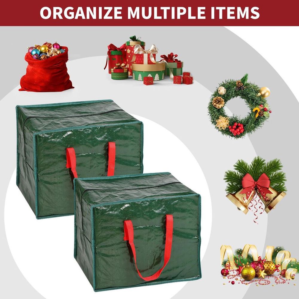 Christmas Baubles & Tinsel Storage Bag - Organize & Protect Your Holiday Decorations