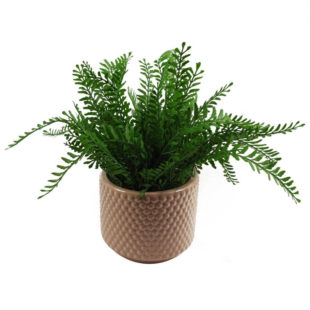 Pink Peach Raised Dots Ceramic Plant Pot: 15x15x12.5cm, Versatile & Luxurious, for Indoor Decor