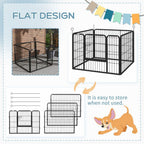 Metal Pet Playpen w/Door, Indoor/Outdoor Use, Secure, 82Lx82Wx60Hcm