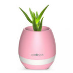 Debonair Music Flower Pot Bluetooth Speaker - for Bedroom, Office & Living Room - [Pink]