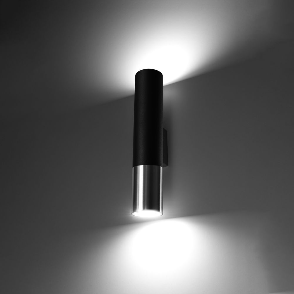 Modern Wall Lamp: Steel, GU10