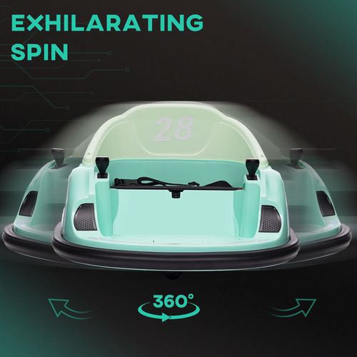360° Rotation 12V Kids Bumper Car w/ Remote Control