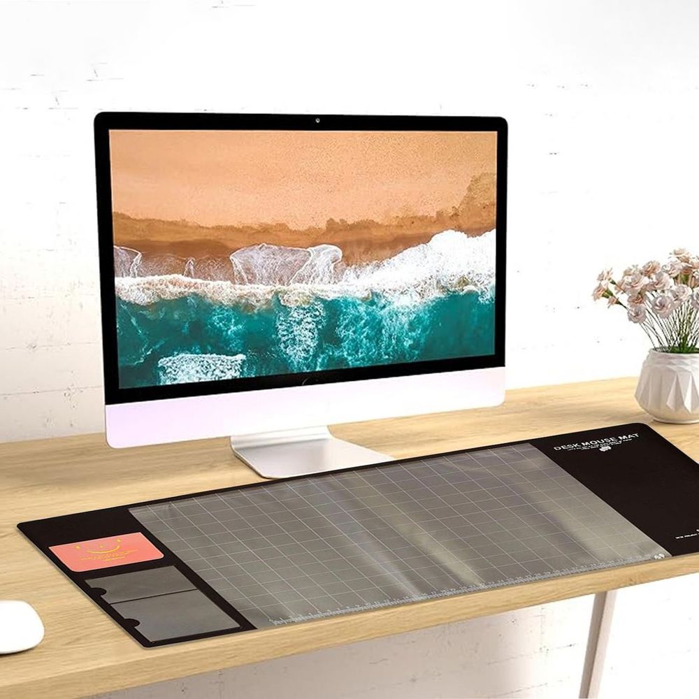 Multifunctional & Eco-friendly Office Desk Mouse Mat - Brown