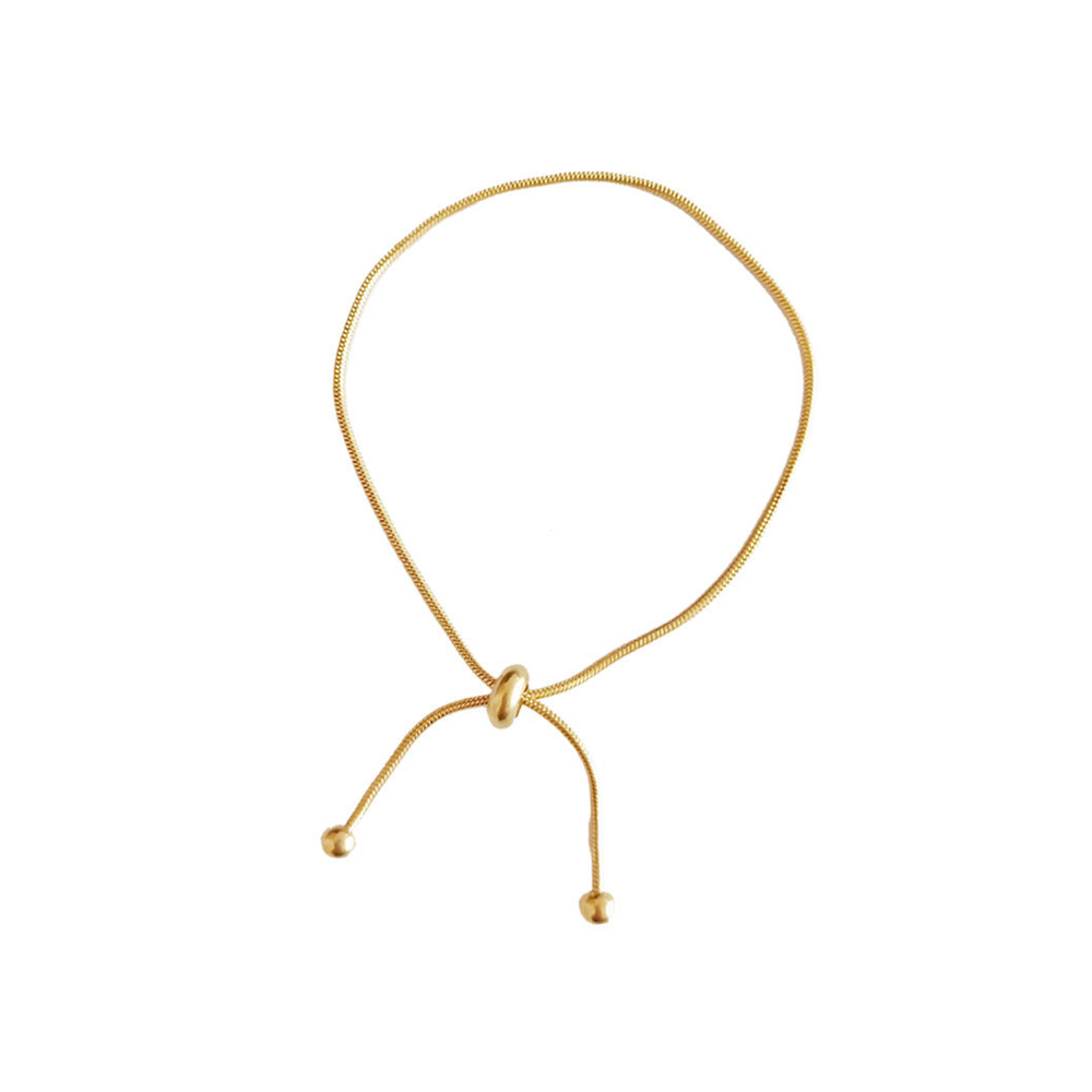 Gold Simple Slider Bracelet - Ideal Birthday or Christmas Gift