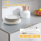 Freestanding Kitchen Cupboard, Storage Cabinet with Doors, Drawer