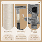 Cat Tree - Activity Centre, Scratcher, Condo, Toy Bed - High-Quality, For Happy Cats