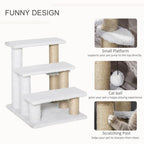 Pet Stair with 4-step Climb Ladder, Scratching Posts