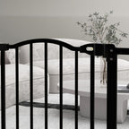 Pet Gate - Adjustable Metal Safety Barrier, Auto-Close, 74-80cm, Black
