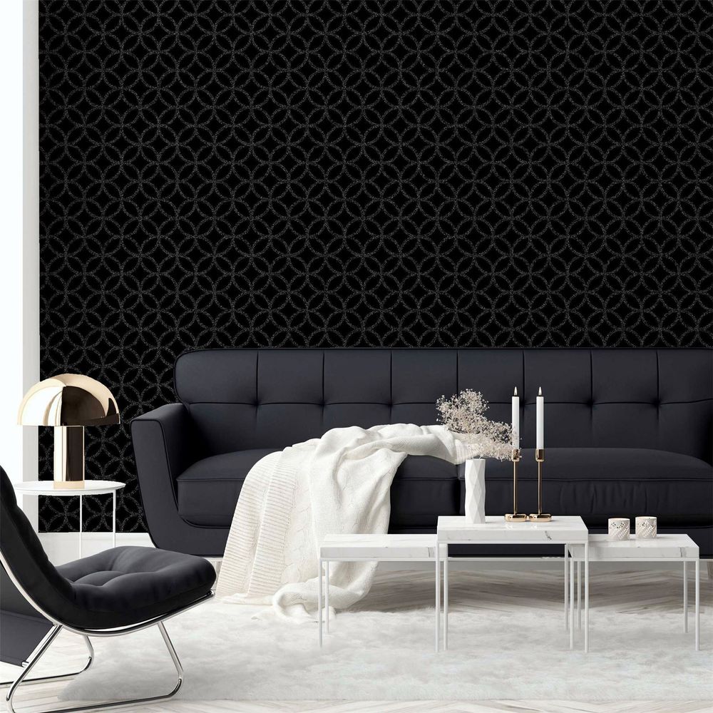 Sequin Geo Black sw9, Attention-Grabbing Design
