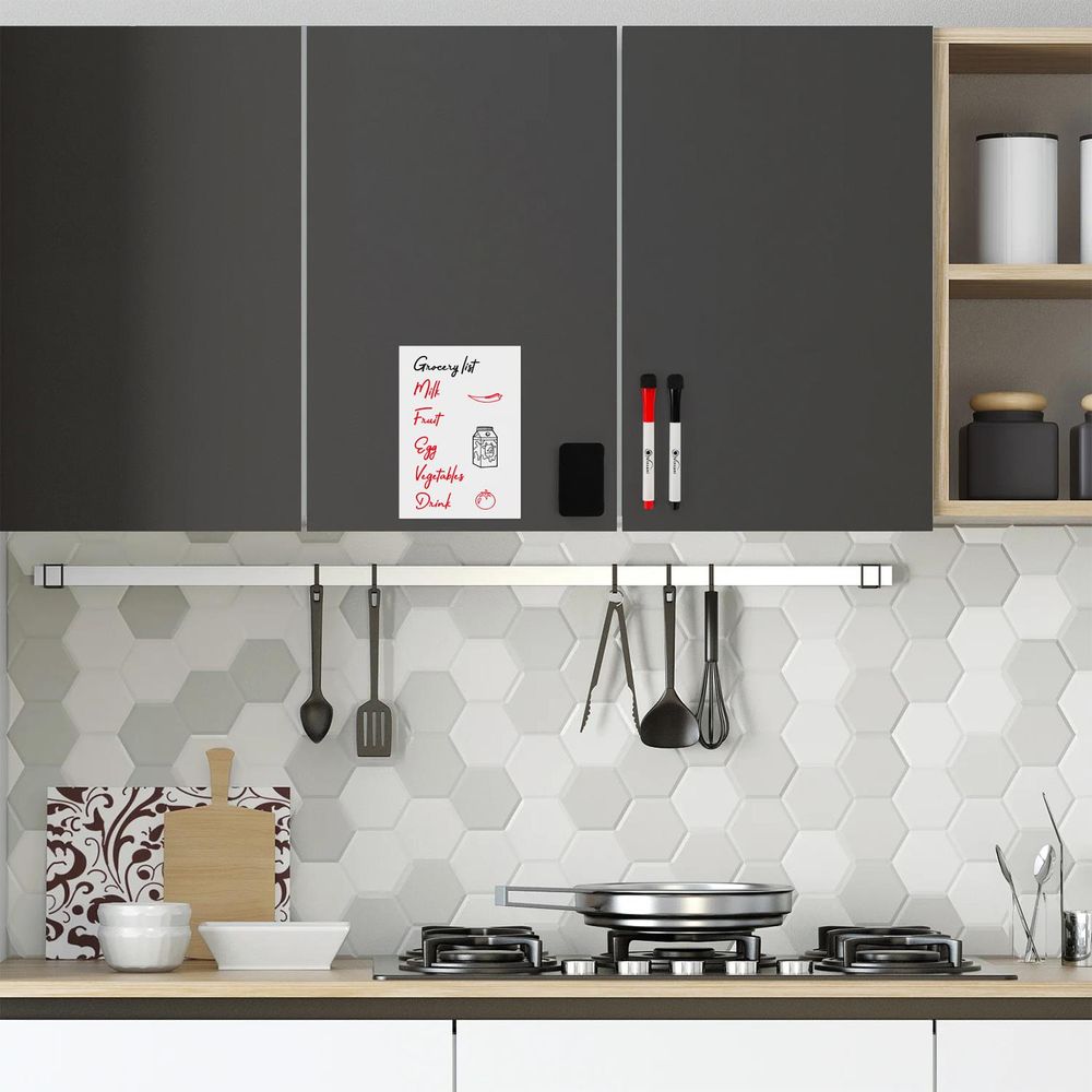 A5 Whiteboard w/ 2 Markers and Eraser, Versatile Design - Ideal for Home or Office Use!