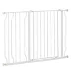 Ultimate Pet Safety Gate - Wide Stair Gate, 75-115cm, White
