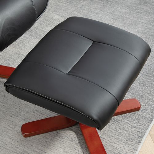 Reclining Armchair with Footstool and Adjustable Backrest