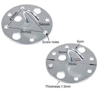 Steel Ceiling Hook Plate Bracket - Heavy Duty Chandelier Light Holder - Easy Installation - 100% Satisfaction