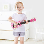Wooden Pink Striped Guitar - Pretend Play Music Toy for Children - Ages 3+. & Interactive Gift for Kids!