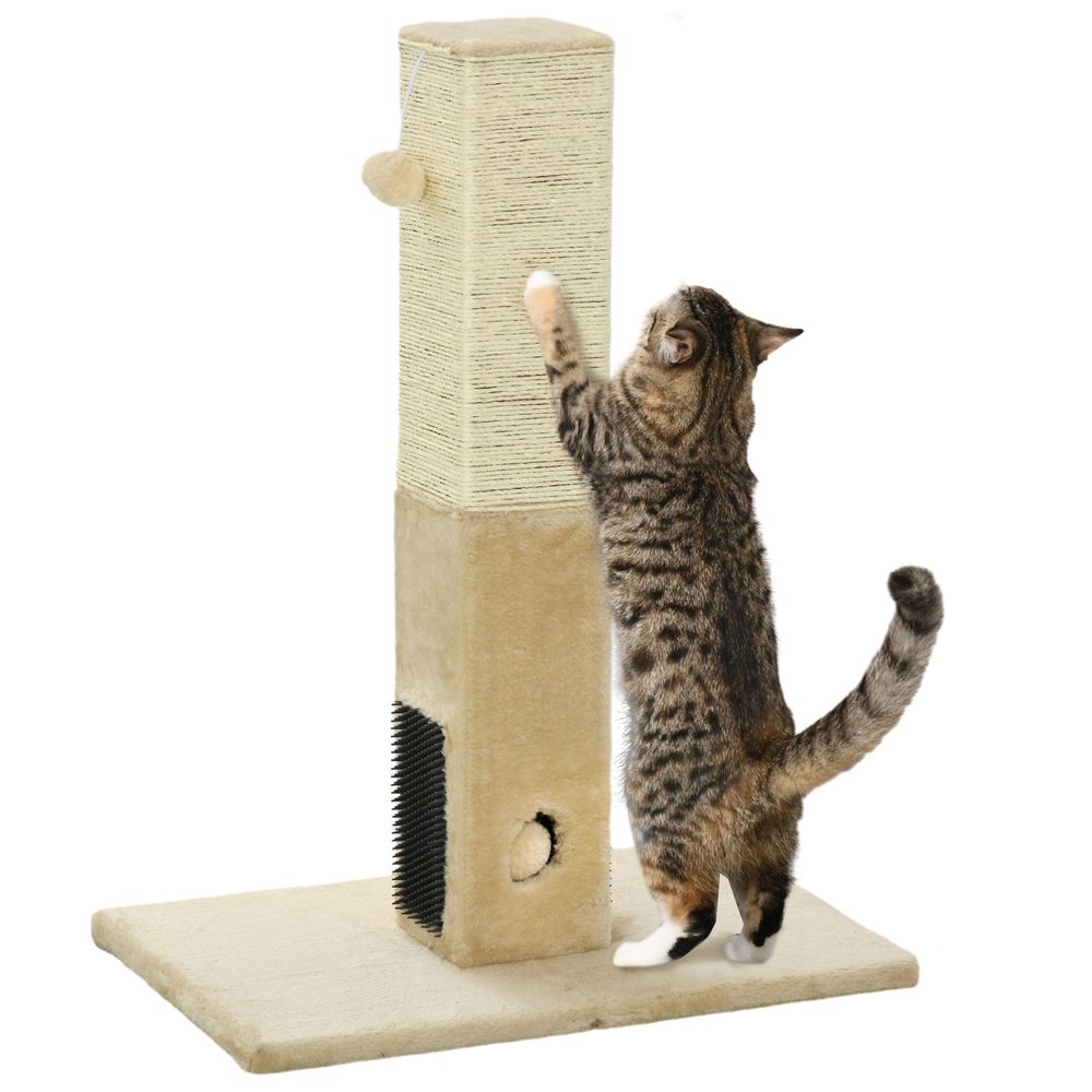 Deluxe Pet Playland: Cat Scratching Post Scratcher Climber Toy - Beige