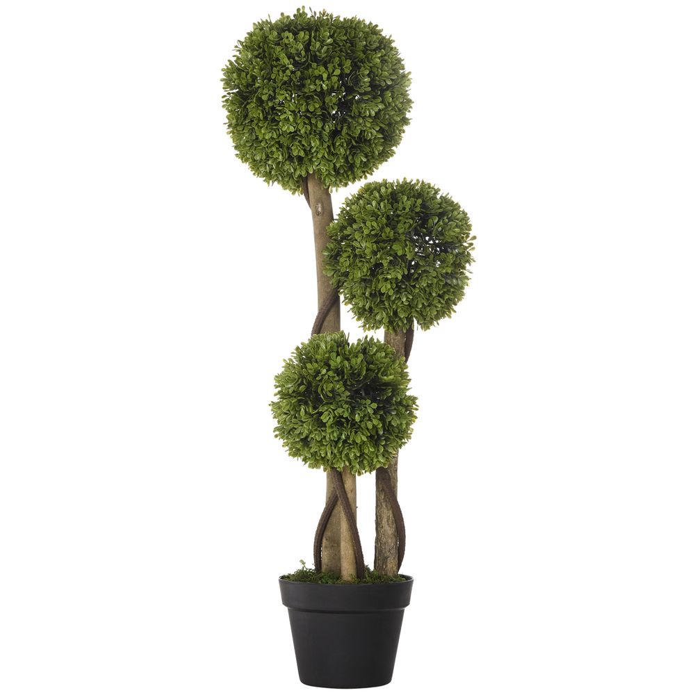 Faux Boxwood Ball Topiary - Indoor/Outdoor, 90cm