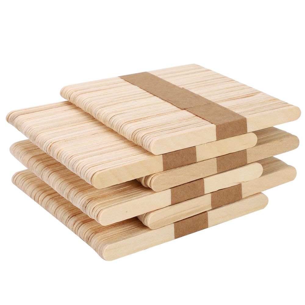 Wooden Lolly Sticks - Craft Supplies for DIY Art Projects, Models, and More! 300