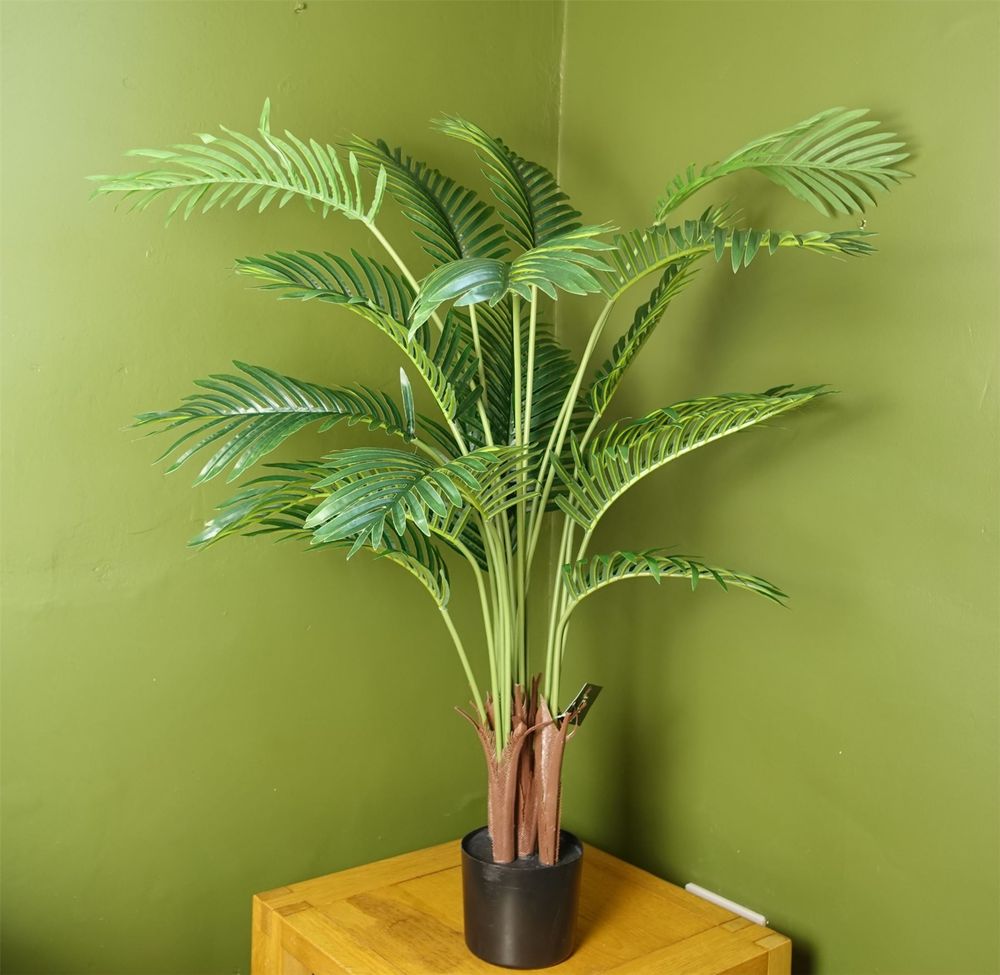 110cm Large Artificial Areca Palm Tree - Luxury Décor