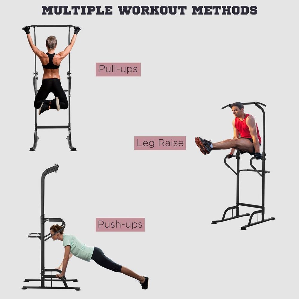 Multipurpose Power Tower for Home Gym - Pull Up Bar, Dip Station, Push Up Equipment - Professional Quality