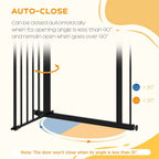 Adjustable Safety Gate - Keep Pets Safe, Easy Assembly, Black