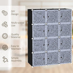 DIY Wardrobe Portable Interlocking Plastic Modular Closet Cube