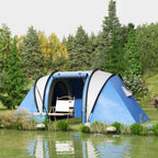 2 Bedroom Camping Tent with Living Area, 3000mm Waterproof
