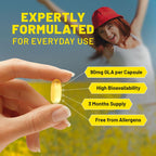 Evening Primrose Oil Softgels - 2000mg with Vitamins E and B6, 60 Vegan Softgels