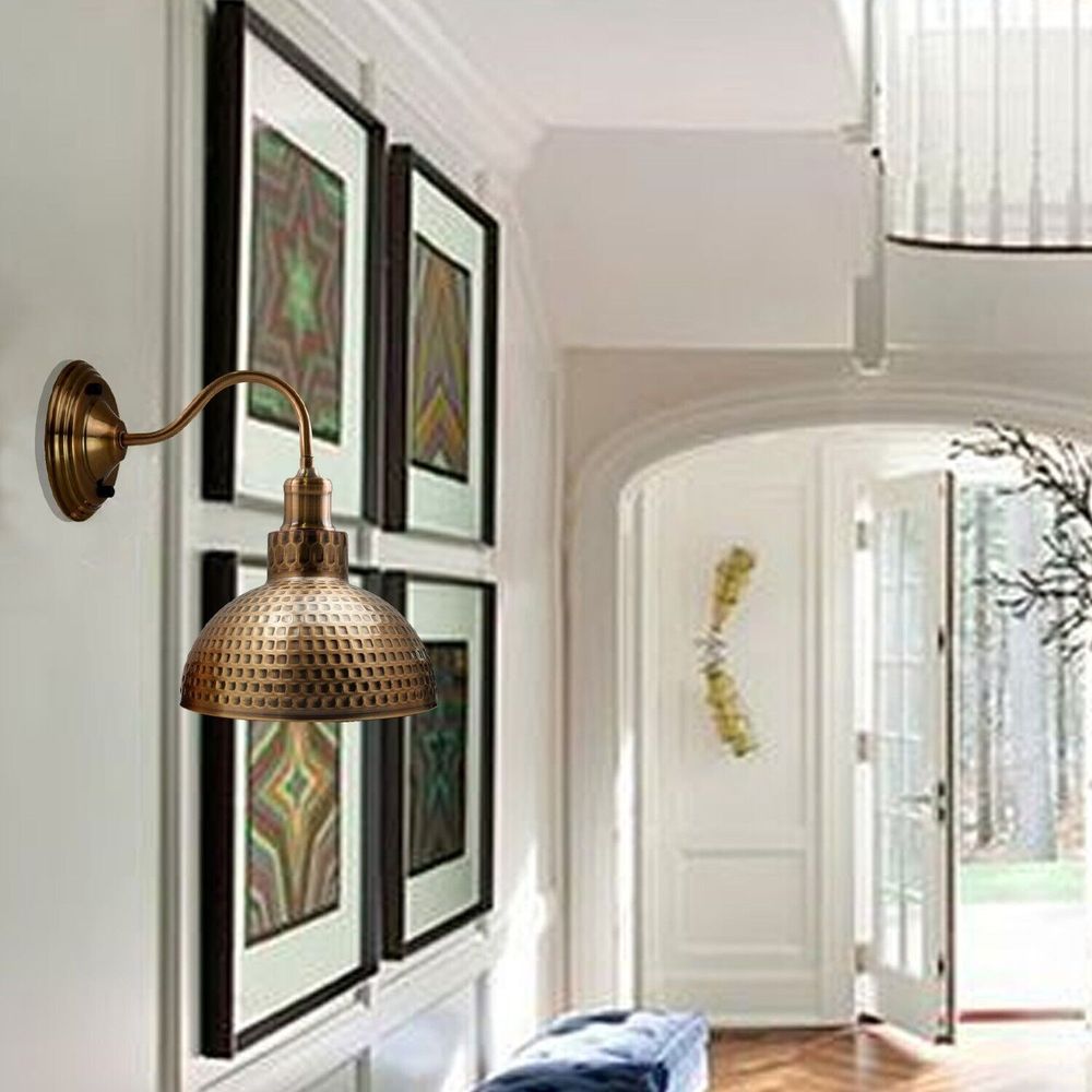 Retro Copper Wall Lights & Lamps - Antique Brass & Copper Sconces ~3678
