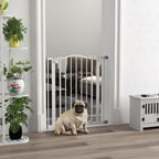 74-80cm Adjustable Pet Gate Barrier- Auto-Close, Metal