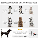 Foldable Dog Carriage w/ Universal Wheels, Shock Absorber - Red